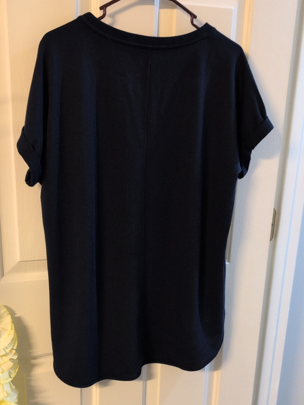 NWT Navy Short-Sleeve Crewneck Top - Picture 6 of 8